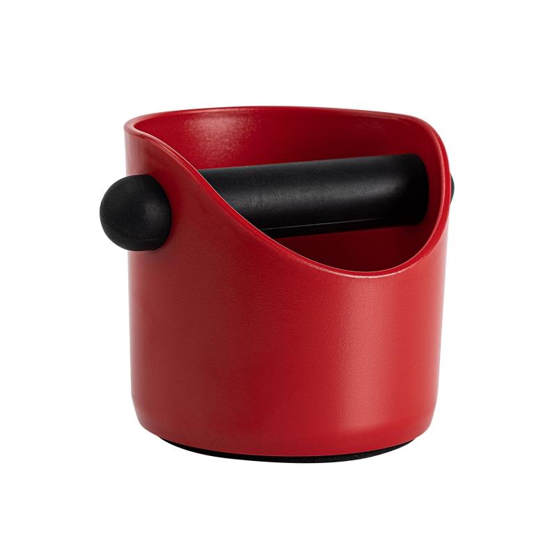 

1 шт. Коробка для выбивания кофейной гущи, Амортизирующая коробка для выбивания эспрессо для бариста, Нескользящий контейнер для отходов кофейной гущи красный