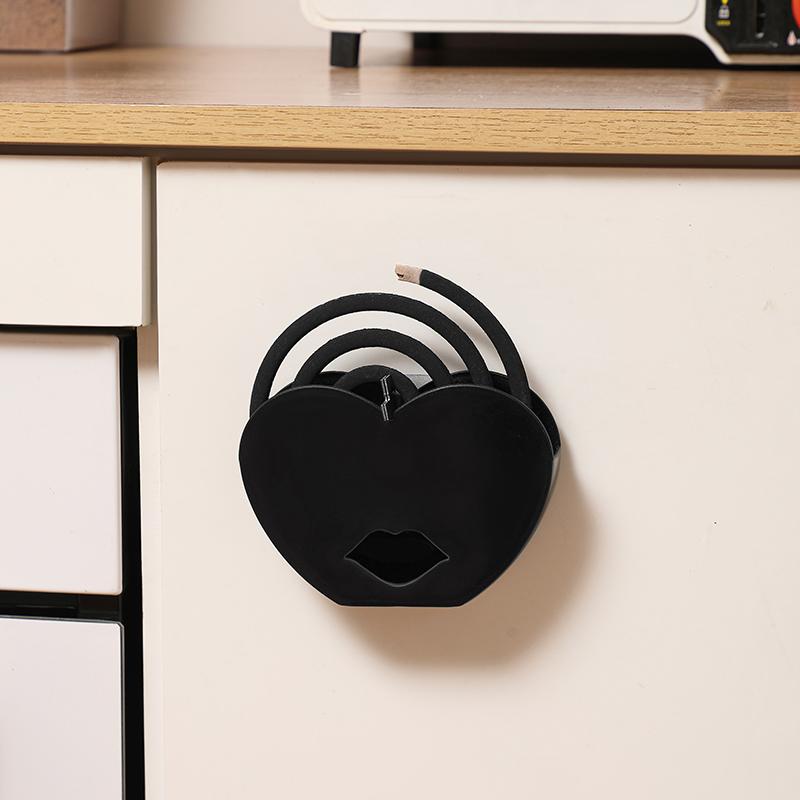 

Love Shaped Summer Mosquito Coil Holder Tray Wall Mountable Insect Mosquito Repellent Incenses Rack Plate Home Decor Camping New