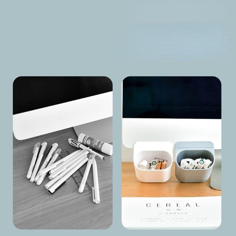 Supplies Student Stationery Pen Container Desktop Storage Box Hangable Pencil Box Paste Pencil Box