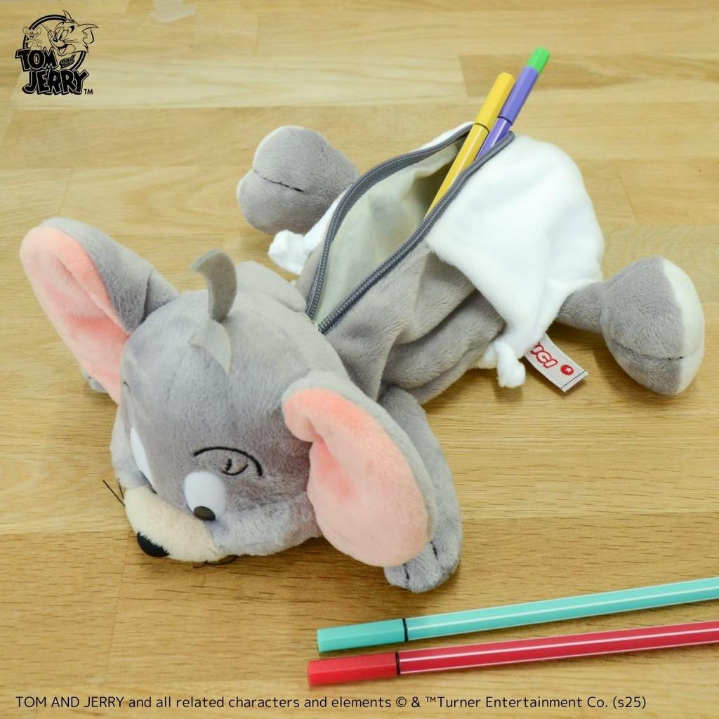 Tuffy Tom and Jerry Figure Pouch Pen Pouch Plush Pencil Case NICI