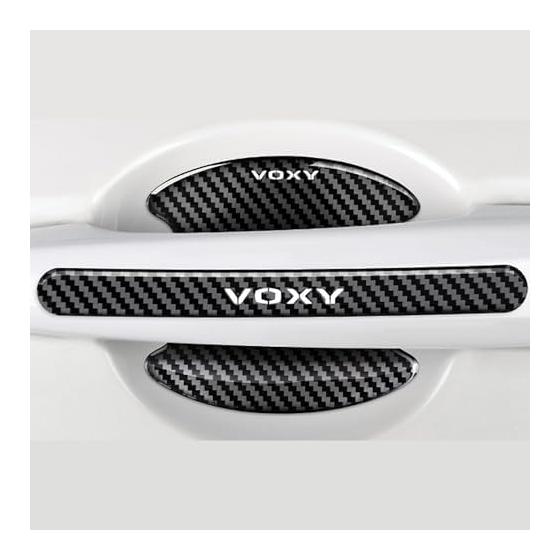 Защита ручки двери, совместимая с Toyota Voxy, Набор из 8 штук, Защита ручки двери из углеродного волокна, Предотвращение царапин, Наклейка-запечатка от царапин, Чехол