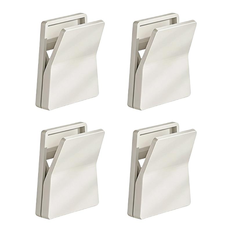 4 Pack Wall Mounted Hook No Drilling Needed Space Saving Wall Clips Smooth Surfaces Wall Hangers for Home Organization