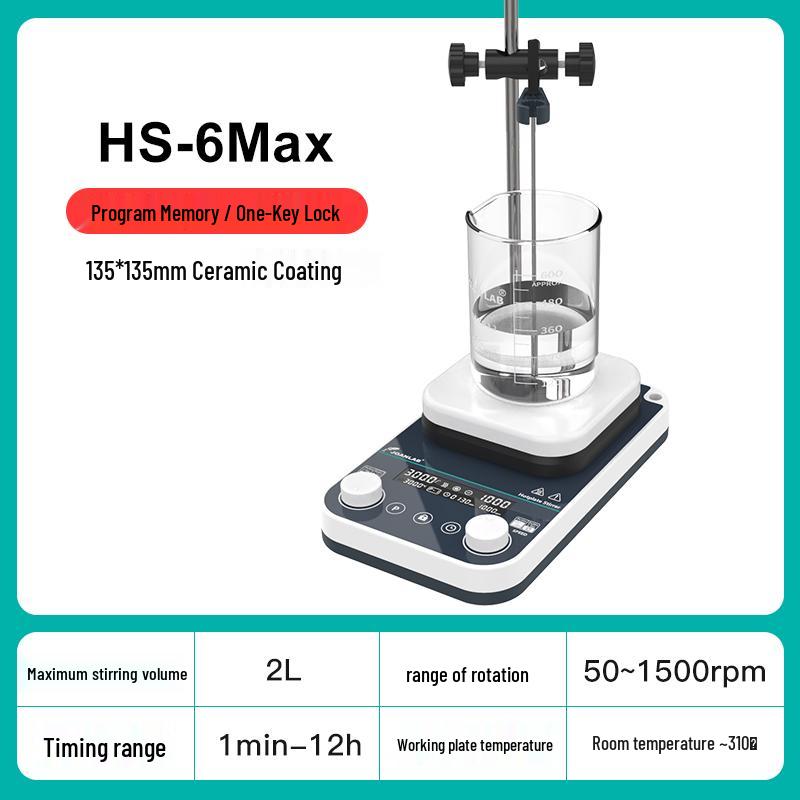 Digital Magnetic Stirrer with Temperature Control and High-Temp Display for Laboratory