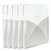 Plus Clear File, A4 Vertical, 20 Pockets, Pasty, Set of 5, Vanilla White