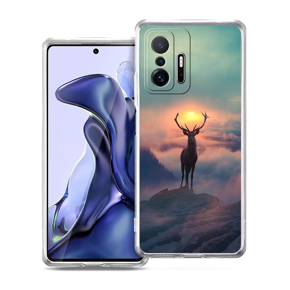 Camouflage-Handyhülle für die Hirschjagd für Xiaomi 14 13 12 Lite Mi 11 11X 13T 12T 11T Hülle für Poco X5 X4 X3 NFC F5 F4 M4 Pro 5G Schale