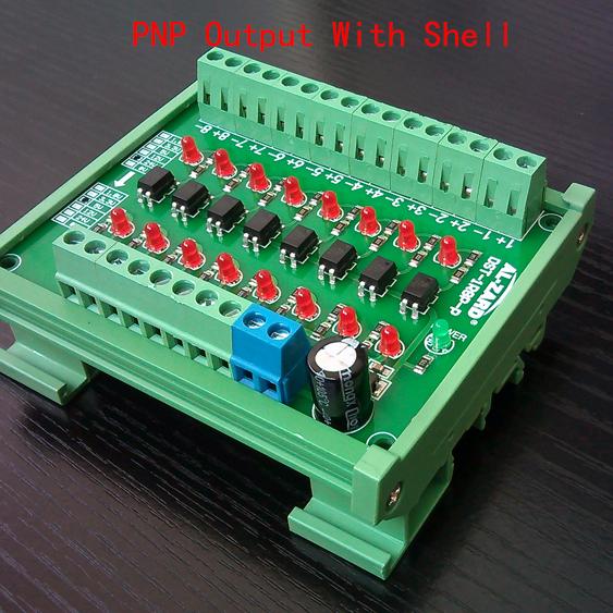 8 Channel Optocoupler Isolation Board Isolated Module PLC Signal Level Voltage Converter Board 8 Bit 1.8V 3.3V 5V 12V