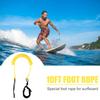 Coiled Leash Leg Rope Kit Paddle Board Surfboard Portable 10 Feet Surfing Board Stand Up Safety Watering Elements