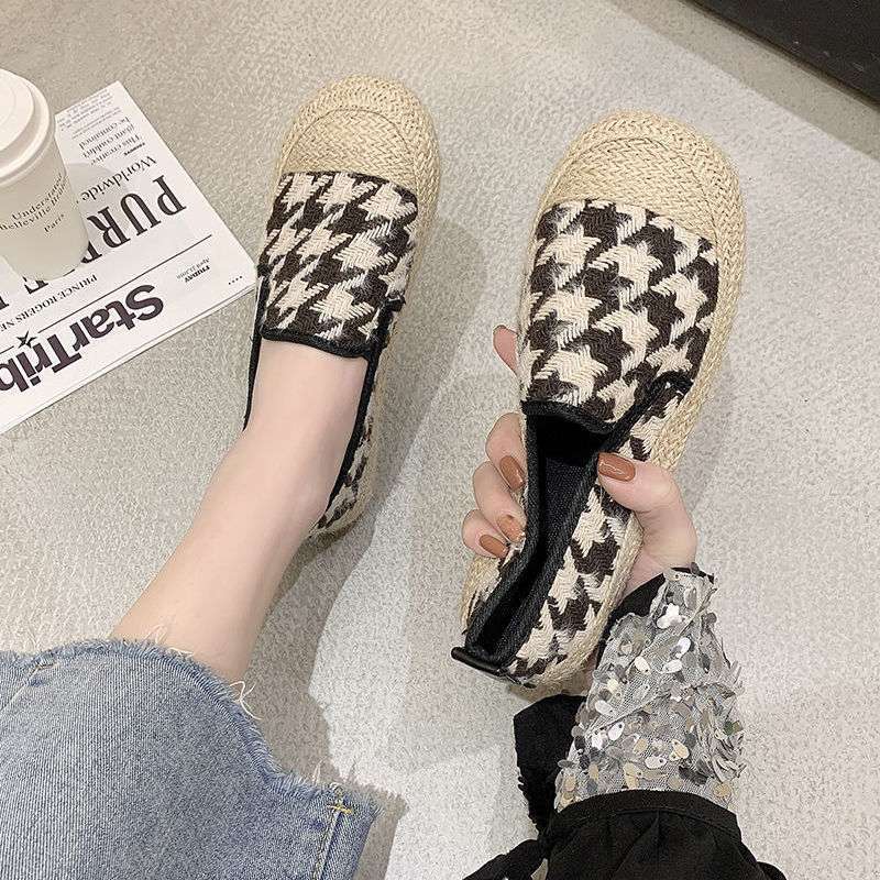 Buty rybackie damskie jednopedałowe leniwe buty Doudou 2025 wiosna i jesień nowe pojedyncze buty płaskie wygodne casualowe mokasyny damskie