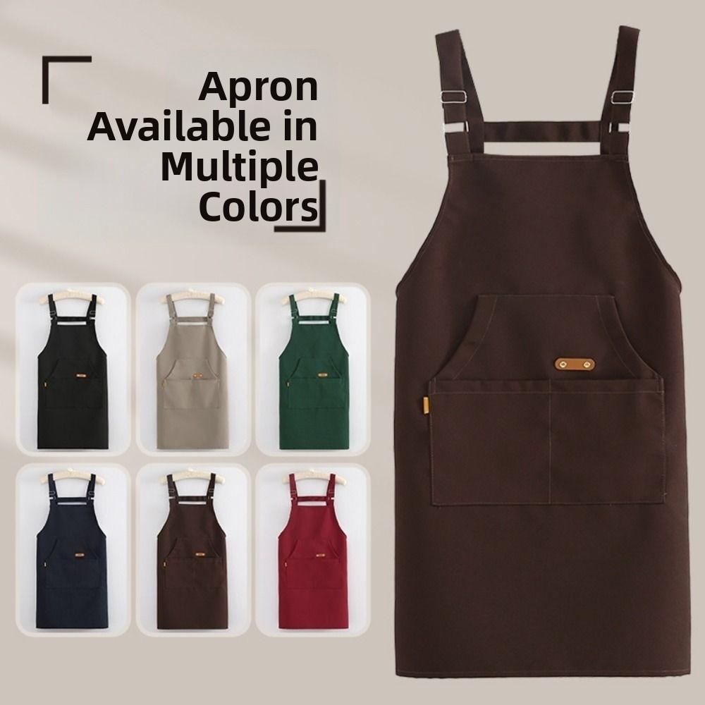 Oil-proof Waiter Sleeveless Apron Waterproof Dishwashing Cleaning Apron  Household