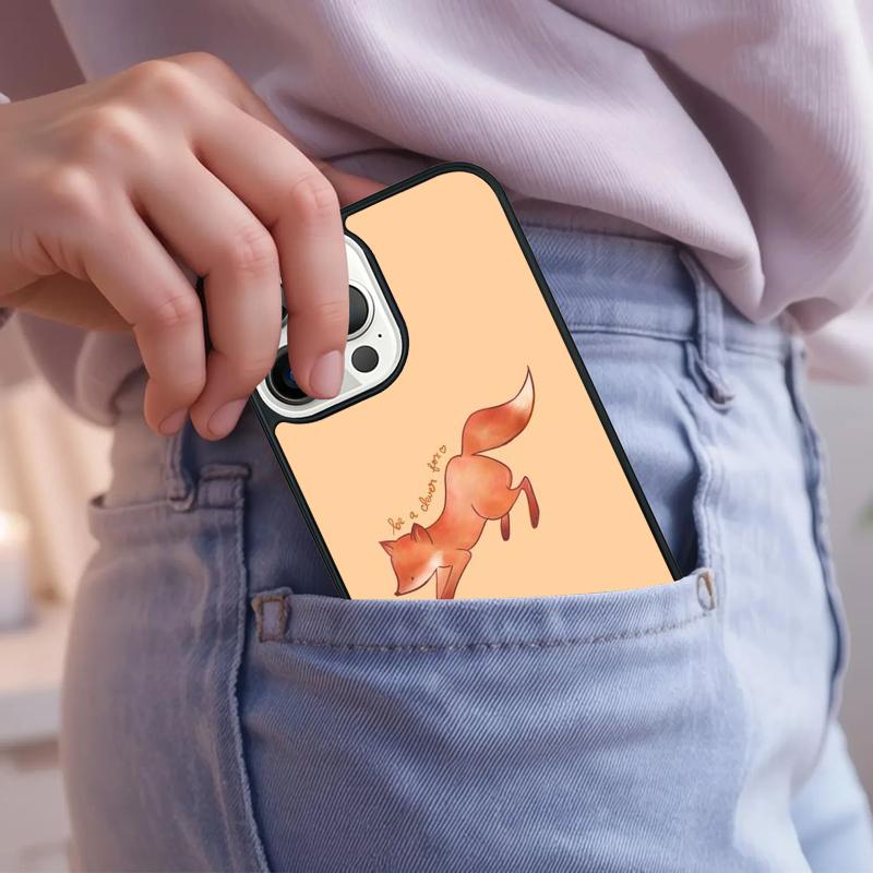 Red Fox Pattern Phone Case For iPhone 17 Air 15 16e 14 13 Pro Max Coque 12 11 Pro Max PLUS cover