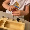 Montessori Toys Busy Board Tray Montessori Fine Motor Skills Learning Educational Wooden Toys For Children 3 Year Olds D86Y