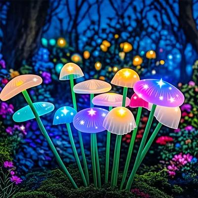 Luci Solari LED a Medusa Oscillanti Decorazione Giardino Impermeabile Luce Solare da Esterno per Vialetto per Patio Balcone Cortile Aiuola