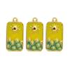 3pcs Elegant Gold Plated Steel Sunflower Necklace Pendant for Women with Enamel Tarot Card and Crescent Star Charm