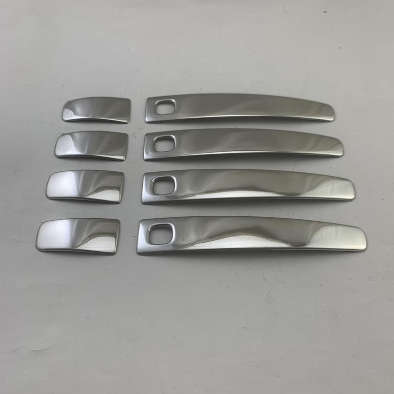 Для Volvo S80 S40 V70 C70 V50 XC60 XC70 2007 2008 -2013 Нержавеющая сталь Серебристый Автомобильные аксессуары Накладки на дверные ручки Стиль наклейки