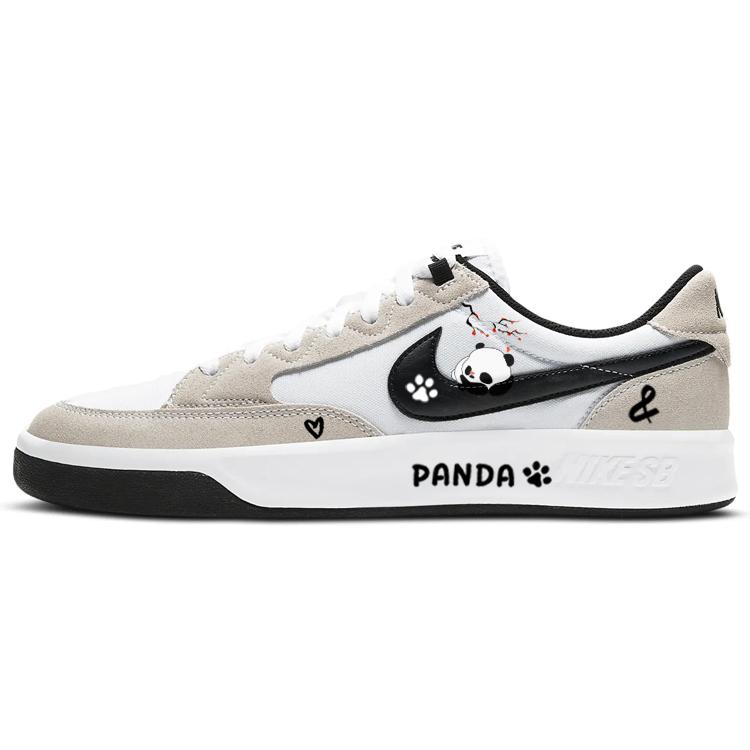 

Nike SB Adversary Plum Blossom Tarepanda, Lazy Panda, Vintage Casual Low top Skateboard Shoes Unisex White Gray CW7456-100(Team56-) 44