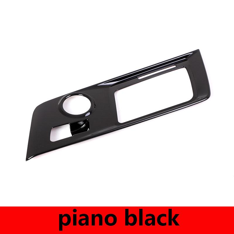 ABS Red/carbon Fiber For Chevrolet Corvette C7 2014- Car Center Gear Shift Panel Cover Trim Sticker Auto Accessories