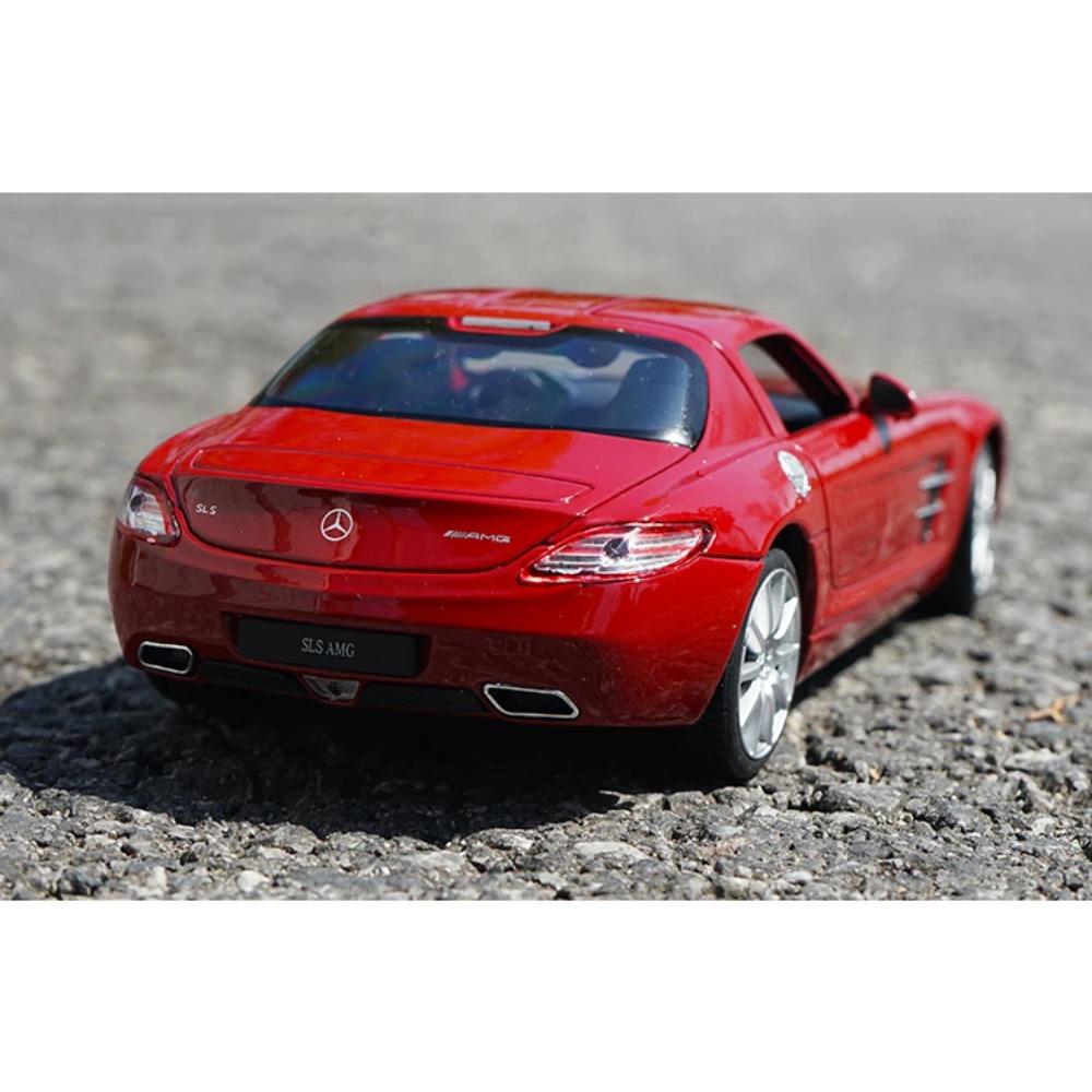 WELLY 1/24 Mercedes-Benz SLS AMG Alloy Car Model Diecasts & Toy Vehicles Collect Car Toy Boy Birthday Gifts