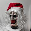 Christmas Scary Bloody Terrifier 3 Cosplay Mask With Hair Hat Art The Clown Latex Halloween Props Party Costume Masks