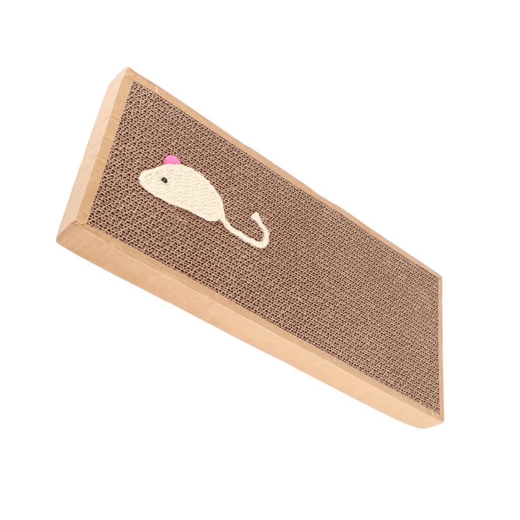 Cat Scratcher Pad Thicken Corrugated Paper Scratch Resistant Interactive Kitten Scratching Board