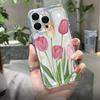 Transparent Tulip Flower and Star TPU Silicone Phone Case For iPhone 17 16 15 Pro Max 14 13 12 11 7 8 Plus XS X XR Air 17E Cover
