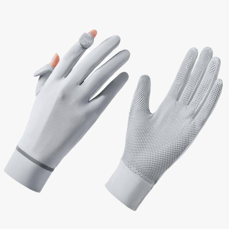 Sunscreen Gloves for Women with Ultraviolet Rays Summer Electric Car Anti Slip Thin Touch Screen Riding Sunscreen Gloves for Women