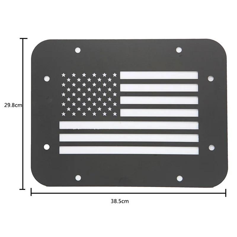Car Spare Tire Carrier Delete Filler Plate Cover Tailgate Vent Guard Frame For Jeep Wrangler JK 2007-2017