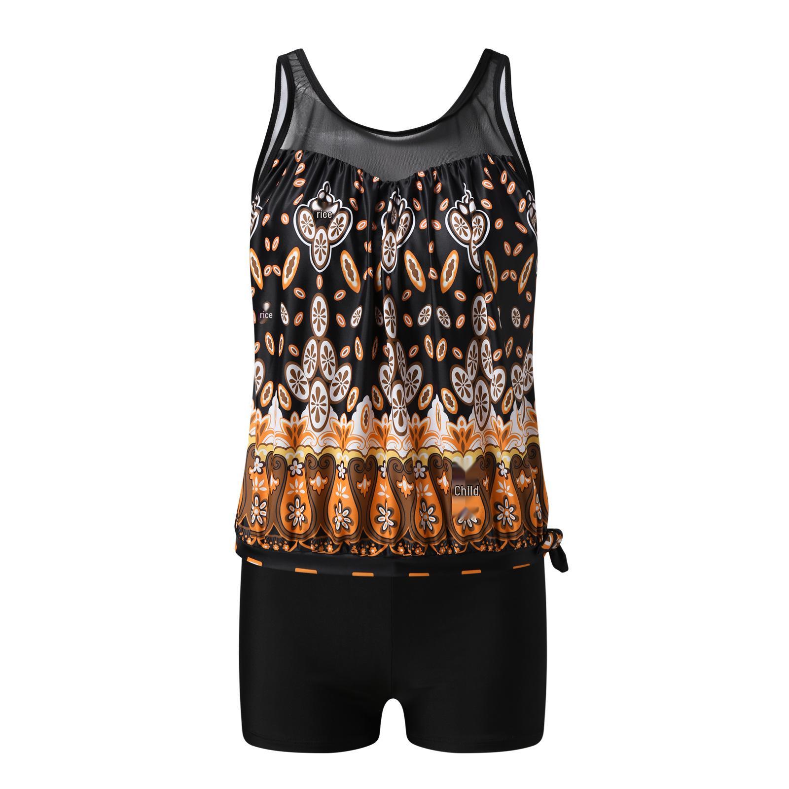 

Женский модный раздельный купальник с принтом XXL