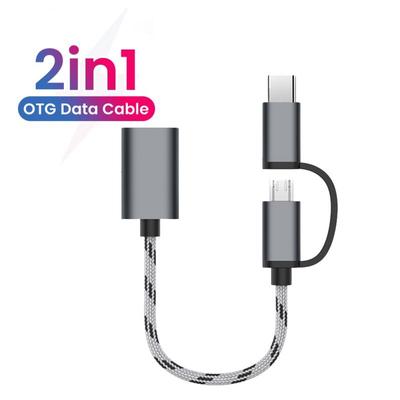 2 in 1 OTG Adapter Kabel Konverter USB 3.0 zu Micro USB Typ C Adapter für Huawei für MacBook U Disk Telefon Adapter
