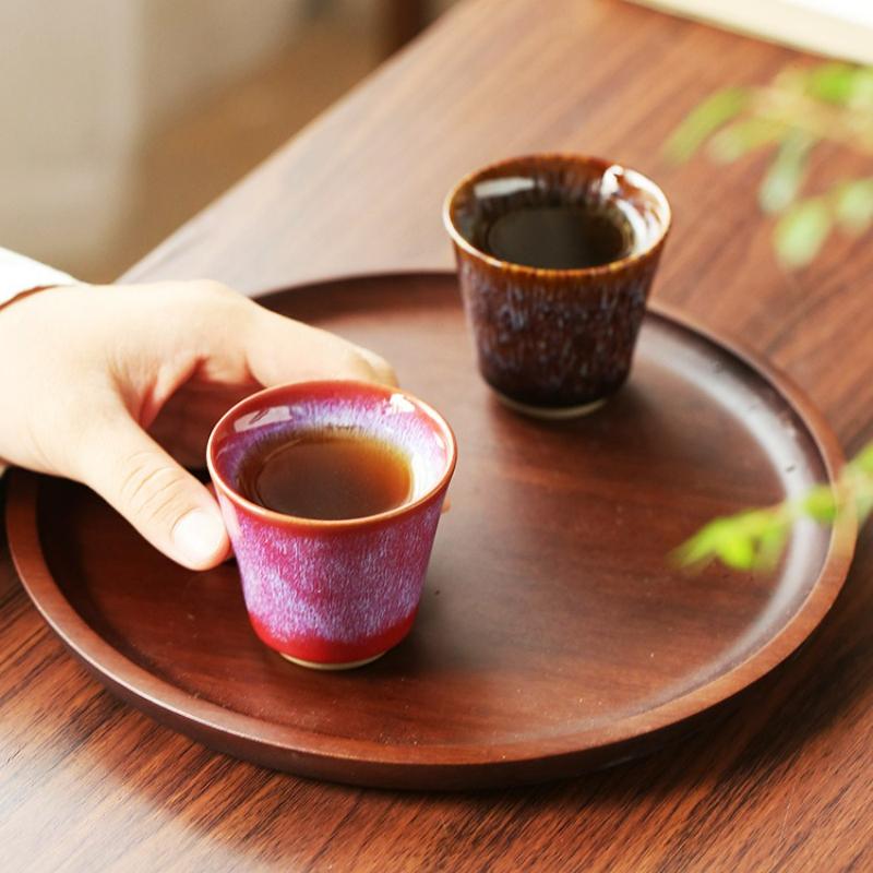 Japoński Styl Ceramiczny Kubek do Herbaty Zmiana Kilnu Kubek na Wodę Domowy Retro Kubki Kung Fu Akcesoria do Zestawu Herbaty Kubek Mistrza Naczynia do Picia Nowy