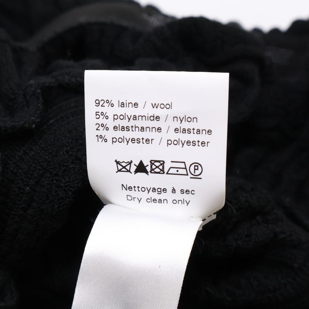 ALAIA [Domestically Authorized] AA9R2187CM626 Crinoline Flare Fine Knit Mini Skater Dress / dress 38 blackUsed