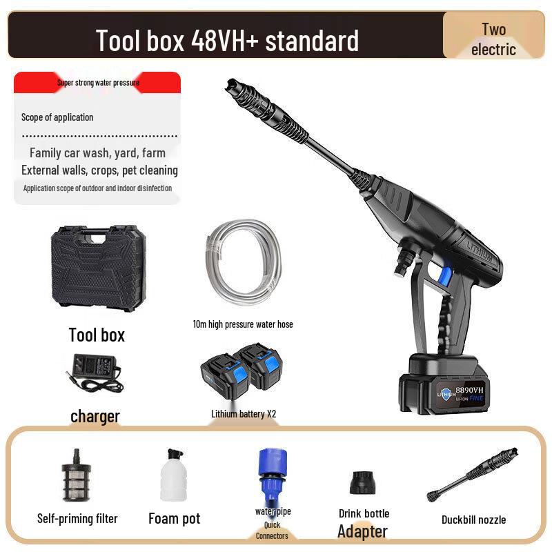 OLOMM Cordless High-Pressure Car Wash Gun Kit