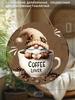 2D Flat Hanging Decorative Signs, Interior Wall or Door Decoration, Patterns Are Gnomes and Coffee, Interesting Gifts for Family and Friends