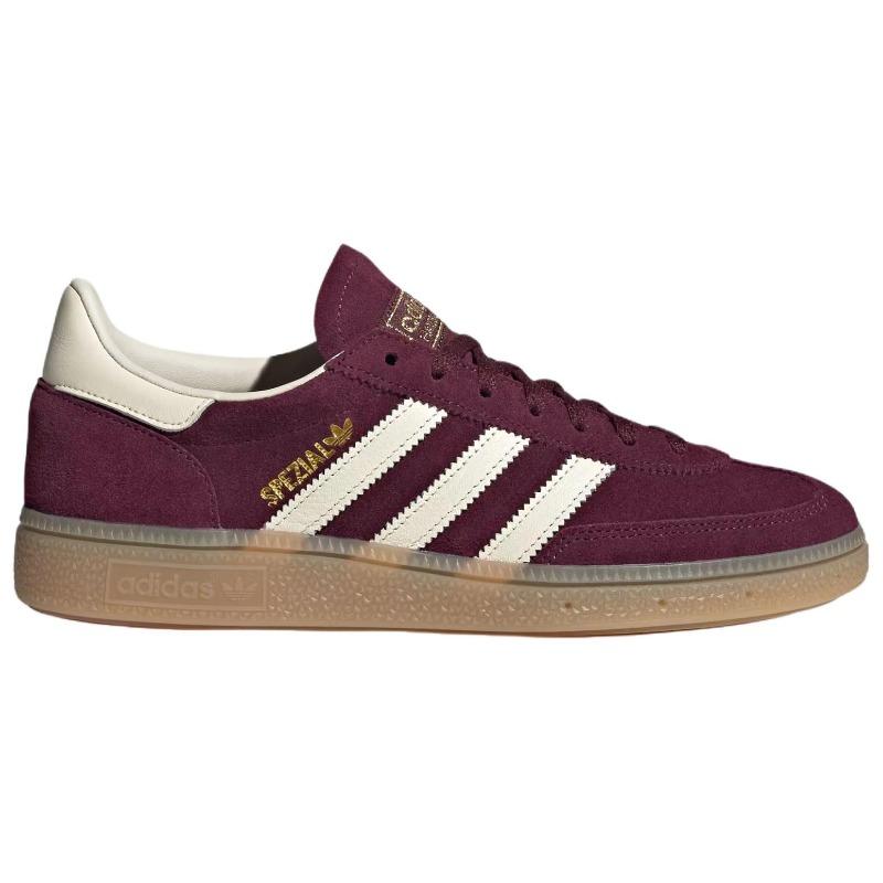 adidas Handball Spezial Maroon Cream Women Sneakers Red Cream-White Gold-Metallic JP8726