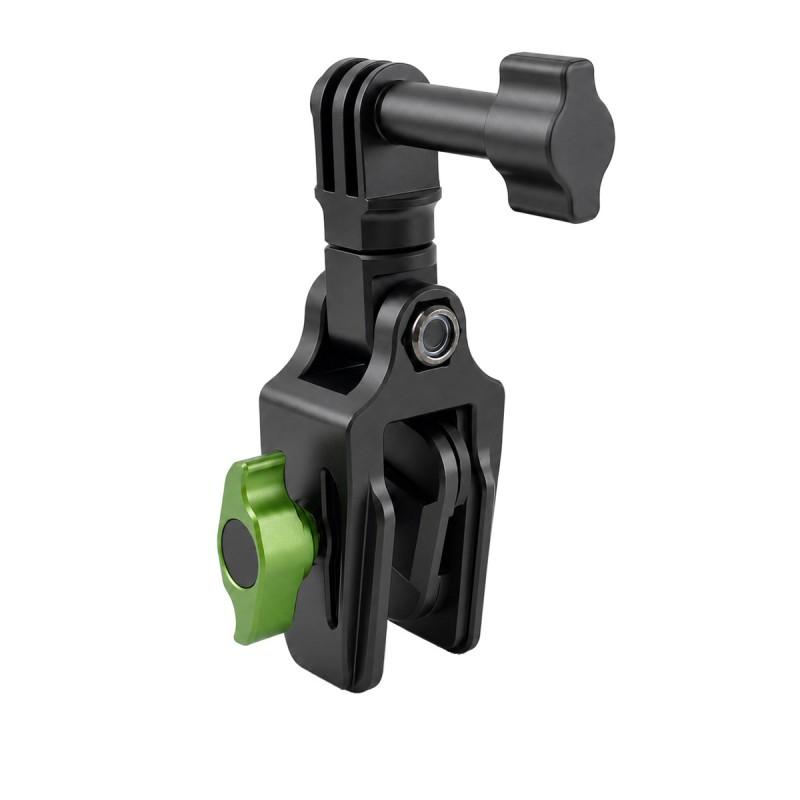 Aluminum Motorcycle Windshield Mount Clamp Action Camera Gopro Compatible 360 Rotating Handlebar Bracket