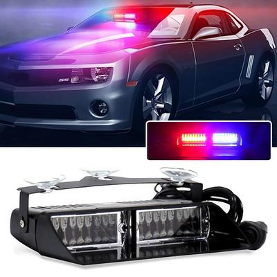 1x Universal-Warn-LED-Autolampe RGB 16LED Strobe-Blitzlicht Auto High-Power Veränderbares Autosignal Notfall Polizei Windschutzscheibe