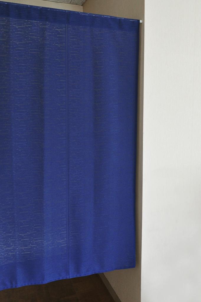 noren Japanese for commercial simple lace Navy 85cm wide x 150cm Japanese-made flame-retardant (traditional curtain) use. Plain, design. [Mondo]