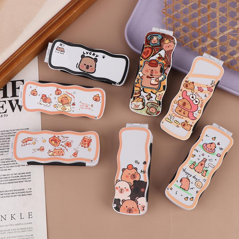 Mini-Haarbürste, faltbarer Massagekamm, Kopfmassage, antistatisch, tragbare Reise-Haarbürste, Mädchen-Haarkämme mit Spiegel