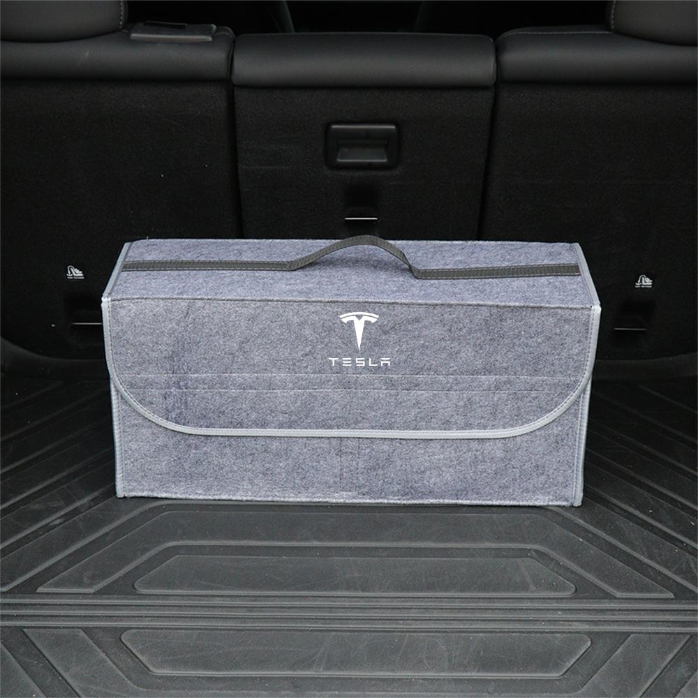 GQNBY1 Car Sundries Storage Box Trunk Folding Organizer Bag Tool Case For Tesla Model 3 Model S X Model Y Cybertruck Roadster SpaceX