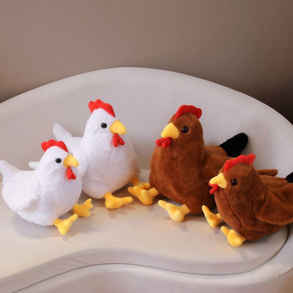 Rooster Chick Doll Throw Pillow Hen Chicken Plush Dolls Simulation Chicken Plush Toy  Kids Gifts