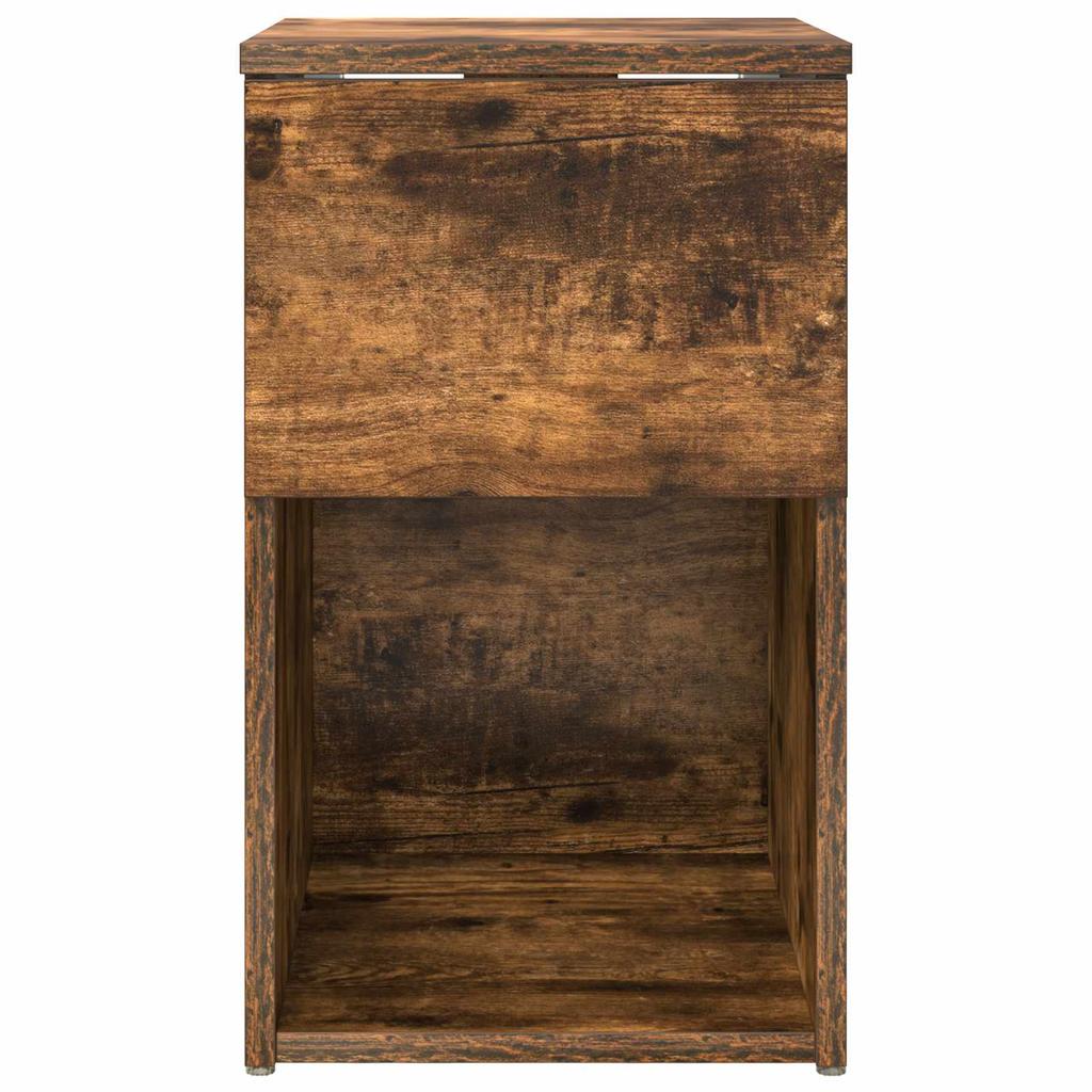 Bedside Cabinet Smoked Oak 29 x 31.5 x 49 cm Engineered Wood