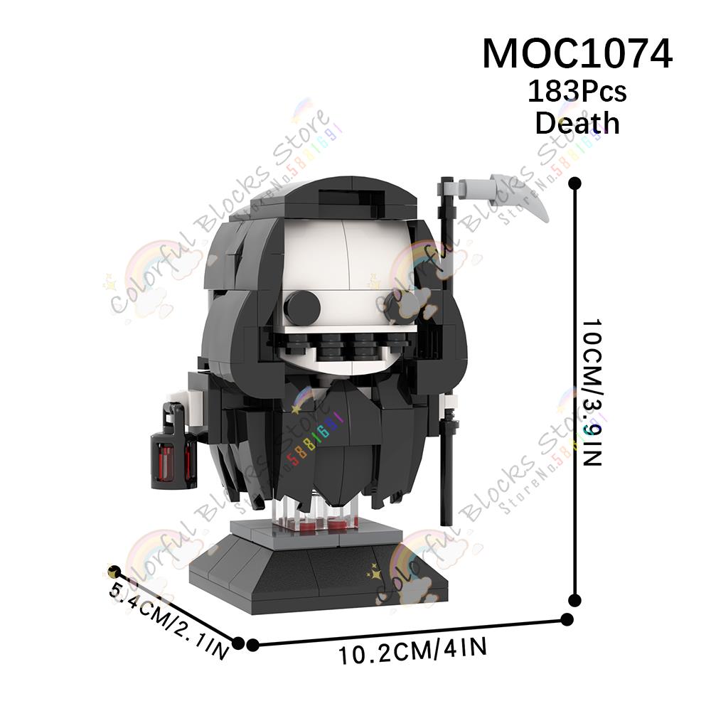 Horror Series Characters MOC Building Blocks Creative Movie Cartoon Mythic Action Figure Model DIY Assembly Bricks Toys For Kids