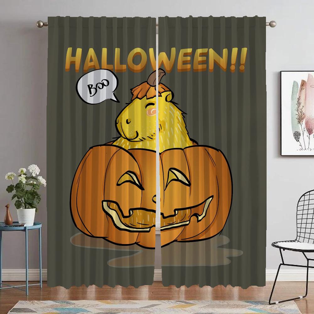

Capybara Blackout Curtains for Camera Curtains Child Room Halloween Decoration Shades Living Room Curtain Partition Kitchen Home W50xH70cmx2pcs-CL