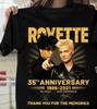 Vintage Roxette Band 35th Anniversary Cotton Black All Size Unisex Shirt MM130