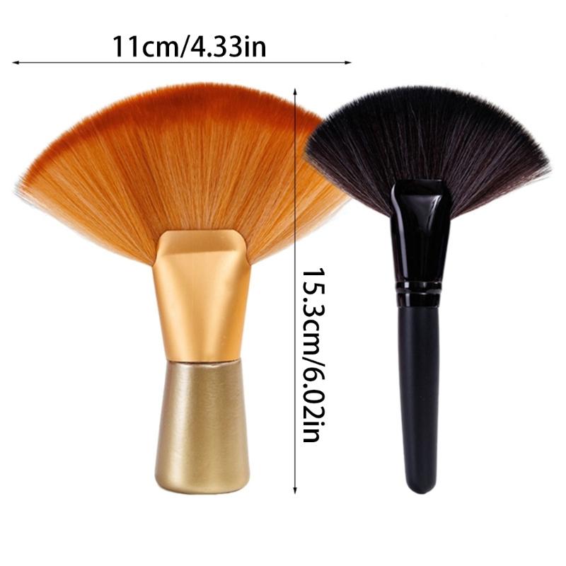 Neck Duster Brush for Hair Cutting,Removes Loose Hair from Neckline and Ears Professional Barber Badger Brush Unisex