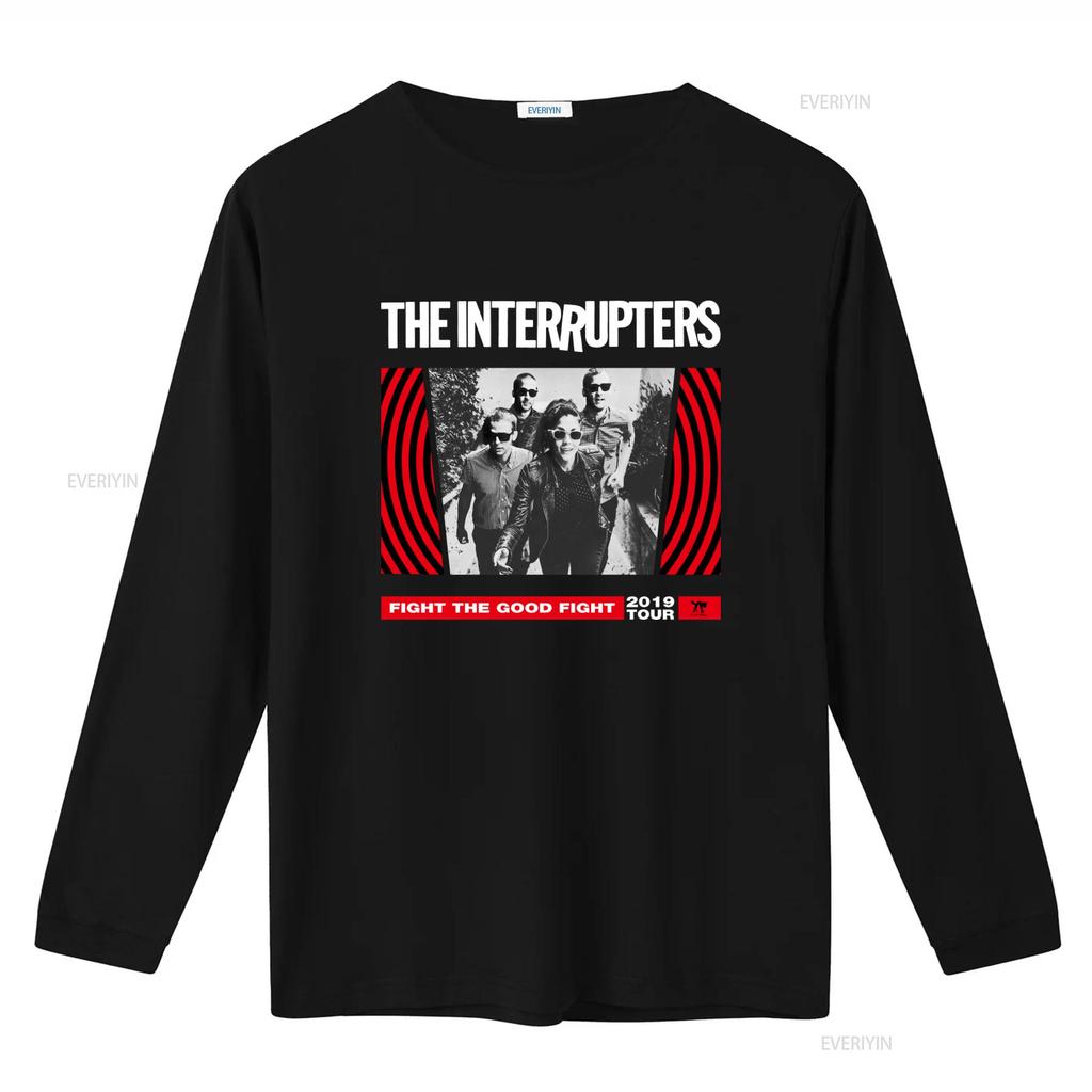 The Interrupters Band Womens Medium T Shirt Fight Good 2019 Tour Print vintage Washed Stretched Unisex Casual graphic