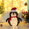 Christmas Snowman Foldable Lantern for Outdoors Courtyard Garden Decoration Landscape Lawn Lamp Home Party Ornaments Christmas Lights