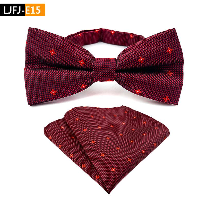 Bow Tie Plus Pocket Towel Set, Groom'S Wedding Bow Tie.