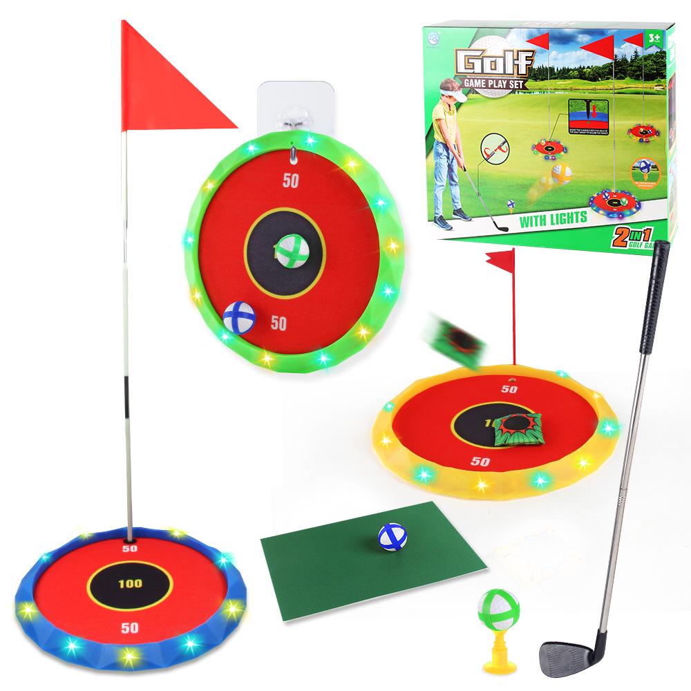 Multi-Function Light-up Children's Golf Set for Indoor & Outdoor Play & Parent-Child Interaction