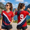 2026 Norvegia Maglia da Calcio 9 Grafica Stampata Maglietta Sportiva Traspirante Asciugatura Rapida Top Maglietta da Tifoso Estate Uomo Donna T-Shirt