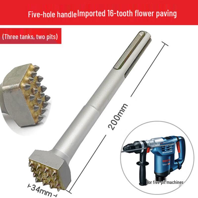 16-Tooth Alloy Bush Hammer